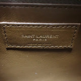 サンローラン SAINT LAURENT ル・サンカセット ホーボー 65722811ZLW ショルダーバッグ ハンドバッグ スウェード ボア ブラウン ゴールド金具 レディース【中古】【ABランク】