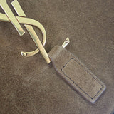 サンローラン SAINT LAURENT ル・サンカセット ホーボー 65722811ZLW ショルダーバッグ ハンドバッグ スウェード ボア ブラウン ゴールド金具 レディース【中古】【ABランク】