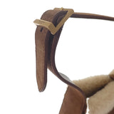 サンローラン SAINT LAURENT ル・サンカセット ホーボー 65722811ZLW ショルダーバッグ ハンドバッグ スウェード ボア ブラウン ゴールド金具 レディース【中古】【ABランク】