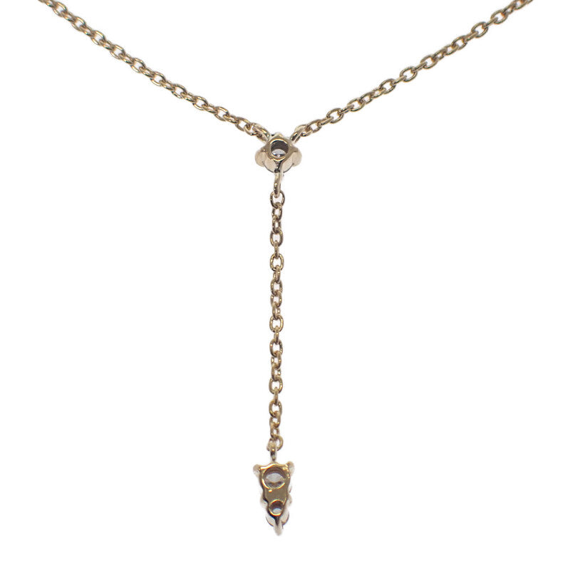 ヴァンドーム VANDOME Y字デザイン ネックレス K18イエローゴールド ダイヤモンド レディース【中古】【Aランク】