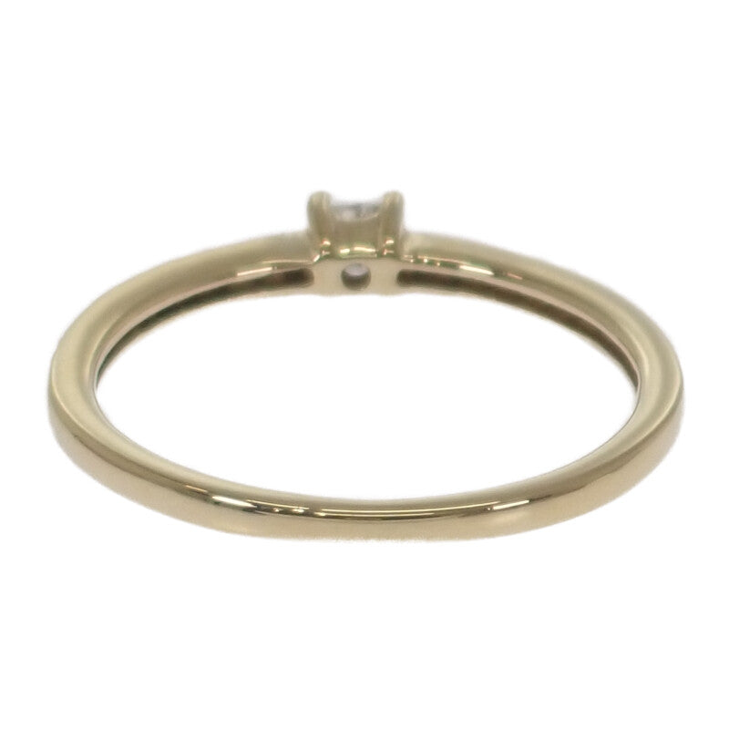 デザインジュエリー 15号 リング K18イエローゴールド ダイヤモンド レディース【中古】【Aランク】