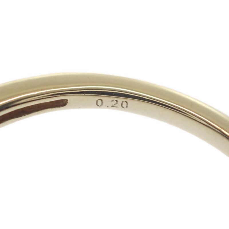 デザインジュエリー 15号 リング K18イエローゴールド ダイヤモンド レディース【中古】【Aランク】