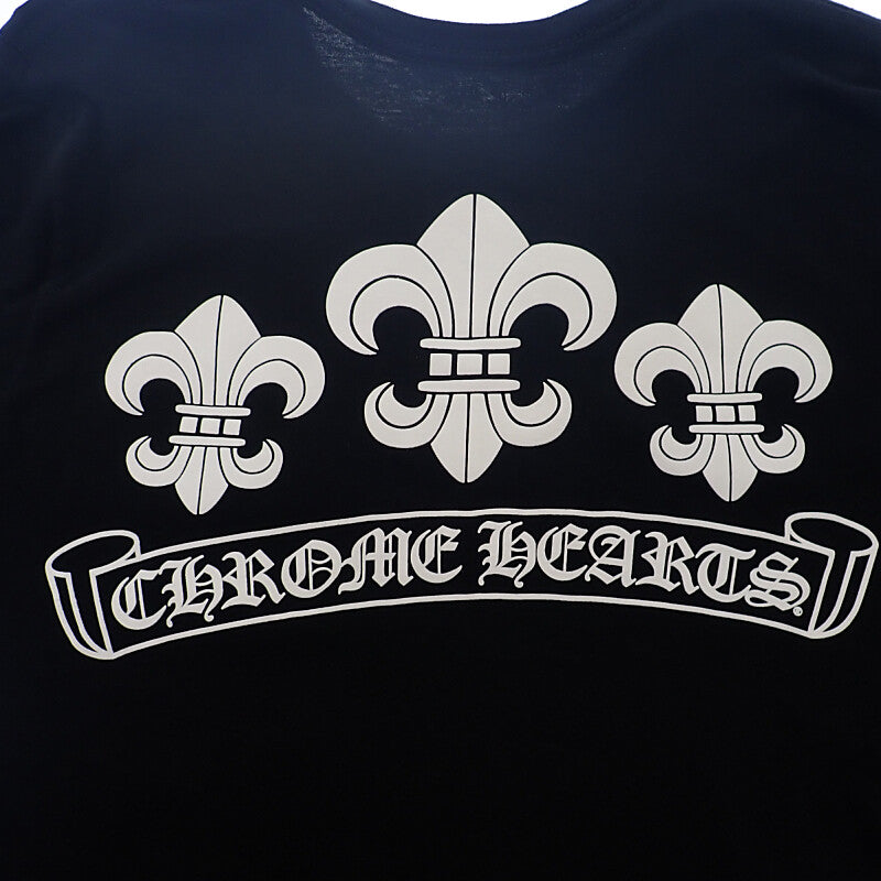 クロムハーツ CHROME HEARTS BSフレアプリント ロングスリーブ S 長袖Ｔシャツ コットン ブラック メンズ【中古】【Aランク】