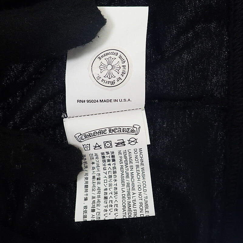 クロムハーツ CHROME HEARTS BSフレアプリント ロングスリーブ S 長袖Ｔシャツ コットン ブラック メンズ【中古】【Aランク】