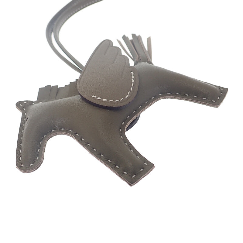 エルメス HERMES ロデオチャームPM ペガサス W刻印 バッグチャーム アニョーミロ ソーエトゥープ ブラウン系 レディース【中古】【Sランク】