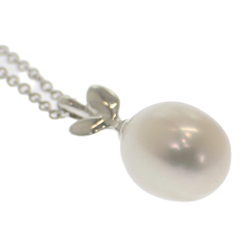 ティファニー TIFFANY&Co. パロマピカソ オリーブリーフ パール ペンダント 60022345 ネックレス シルバー925 パール ホワイト レディース【中古】【Aランク】