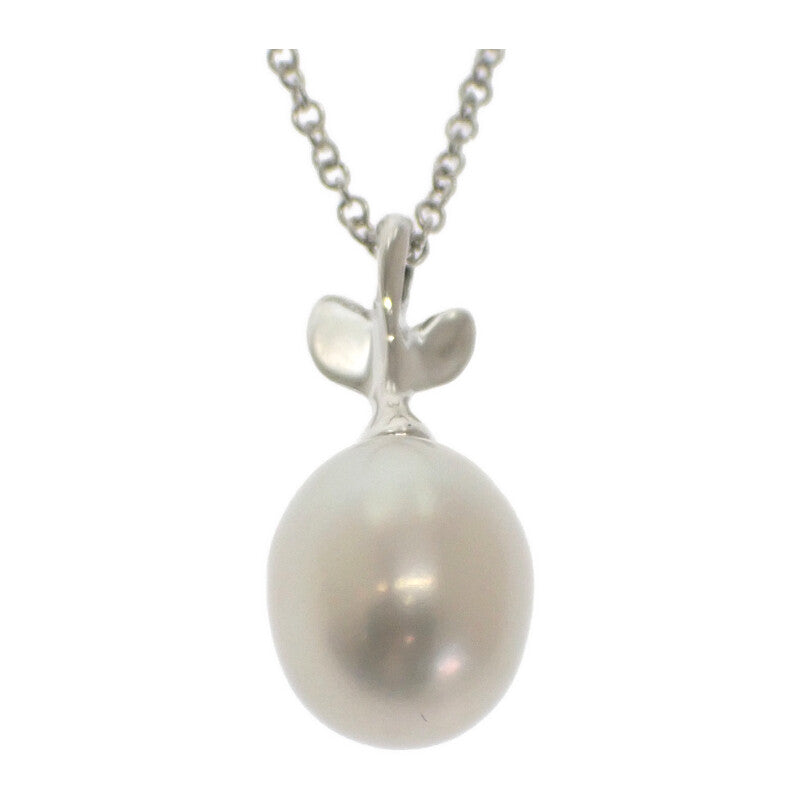 ティファニー TIFFANY&Co. パロマピカソ オリーブリーフ パール ペンダント 60022345 ネックレス シルバー925 パール ホワイト レディース【中古】【Aランク】