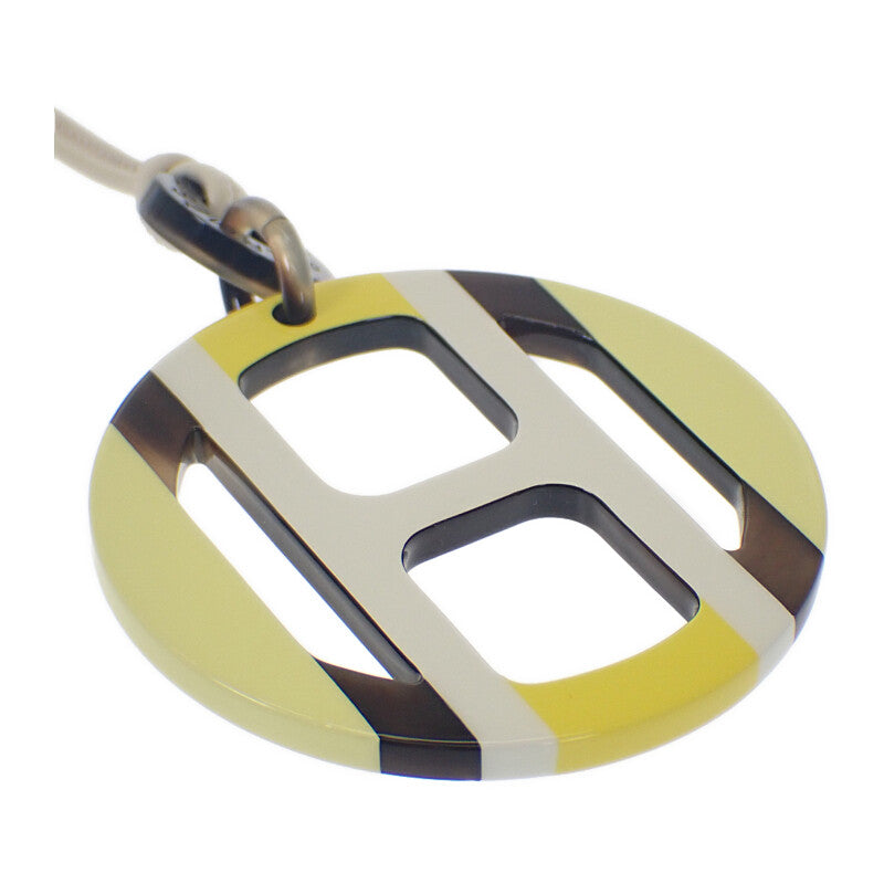 エルメス HERMES Hエキップ ペンダント H057087FL ネックレス レザー