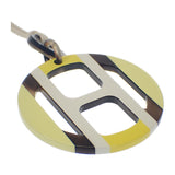 エルメス HERMES Hエキップ ペンダント H057087FL ネックレス レザー バッファローホーン イエロー アイボリー ブラウン レディース メンズ【中古】【SAランク】