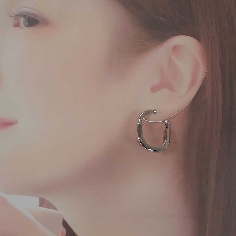 ティファニー TIFFANY&Co. ロック ミディアム 72342879 ピアス K18ホワイトゴールド レディース【中古】【Aランク】