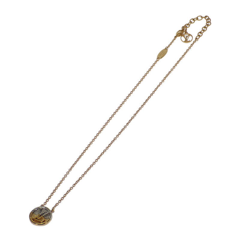 ルイヴィトン LOUIS VUITTON コリエ・LtoV M69643 ネックレス メタル ゴールド シルバー レディース【中古】【ABランク】