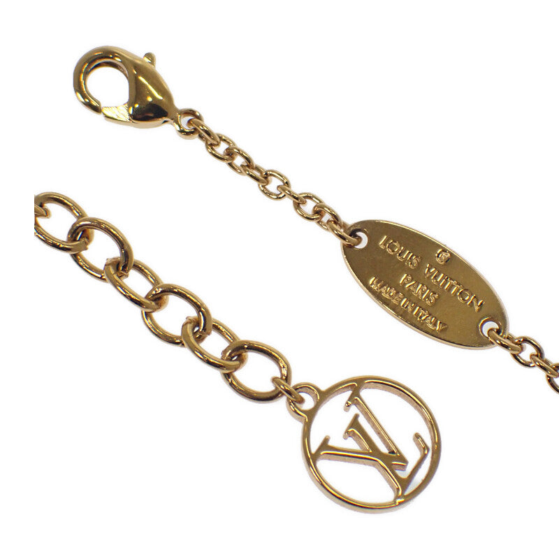 ルイヴィトン LOUIS VUITTON コリエ・LtoV M69643 ネックレス メタル ゴールド シルバー レディース【中古】【ABランク】