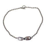 エルメス HERMES マイヨン ネックレス メタル バッファローホーン シルバー ブラック レディース メンズ【中古】【Aランク】