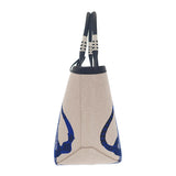 エルメス HERMES スティープル25 W刻印 ハンドバッグ ヴォースイフト トワルH・プリュム 鐙の幻想 ブルーロワイヤル レディース【中古】【Aランク】