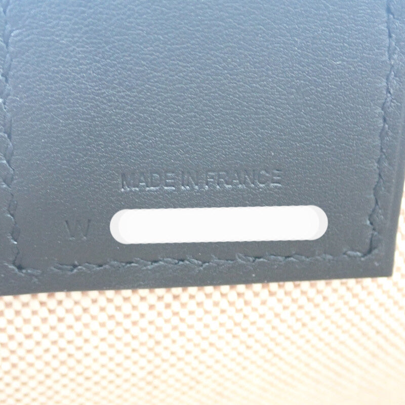 エルメス HERMES スティープル25 W刻印 ハンドバッグ ヴォースイフト トワルH・プリュム 鐙の幻想 ブルーロワイヤル レディース【中古】【Aランク】