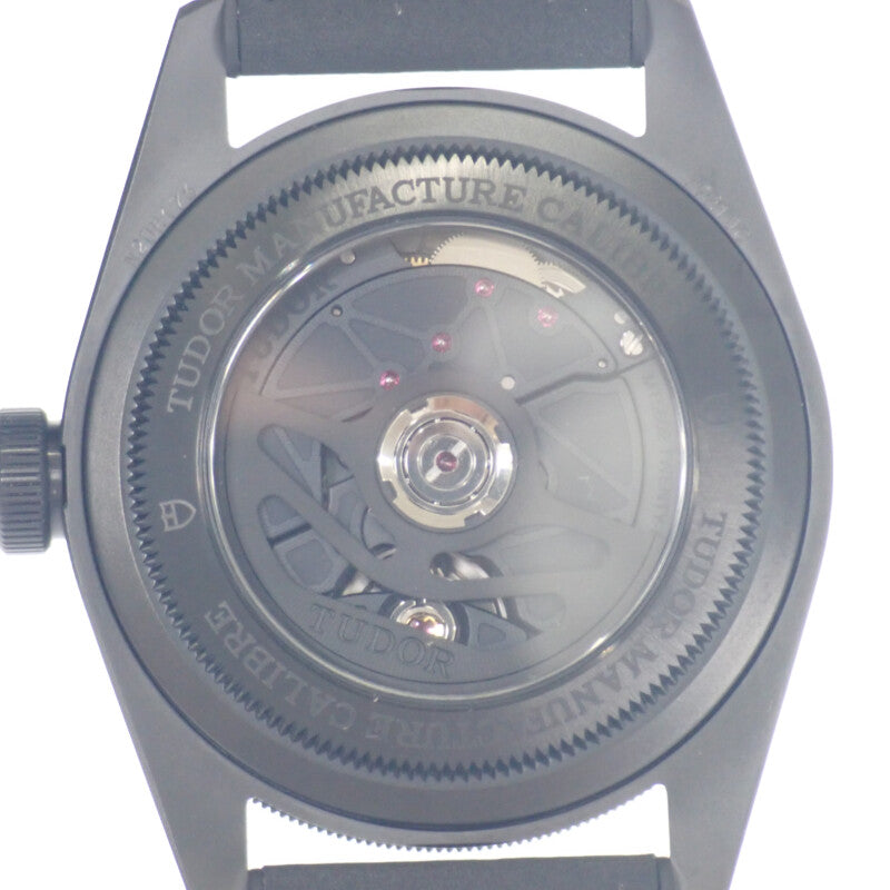 チューダー TUDOR ブラックベイ セラミック M79210CNUー0007 腕時計 セラミック ラバー 自動巻き ブルー文字盤 メンズ【中古】【Sランク】