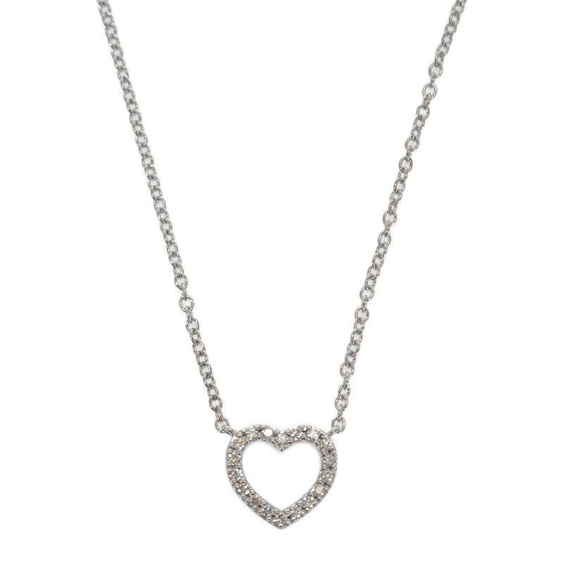ティファニー TIFFANY&Co. メトロハートペンダント ミニ 33474563 ネックレス K18ホワイトゴールド ダイヤモンド レディース【中古】【Aランク】