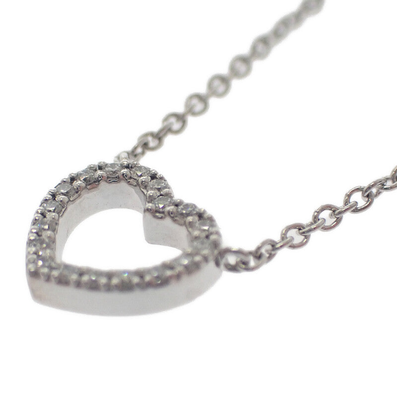 ティファニー TIFFANY&Co. メトロハートペンダント ミニ 33474563 ネックレス K18ホワイトゴールド ダイヤモンド レディース【中古】【Aランク】