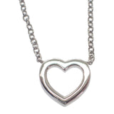 ティファニー TIFFANY&Co. メトロハートペンダント ミニ 33474563 ネックレス K18ホワイトゴールド ダイヤモンド レディース【中古】【Aランク】