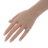 ミキモト MIKIMOTO ウェーブ ダイヤモンド 11号 リング K18ホワイトゴールド ダイヤモンド レディース【中古】【Aランク】