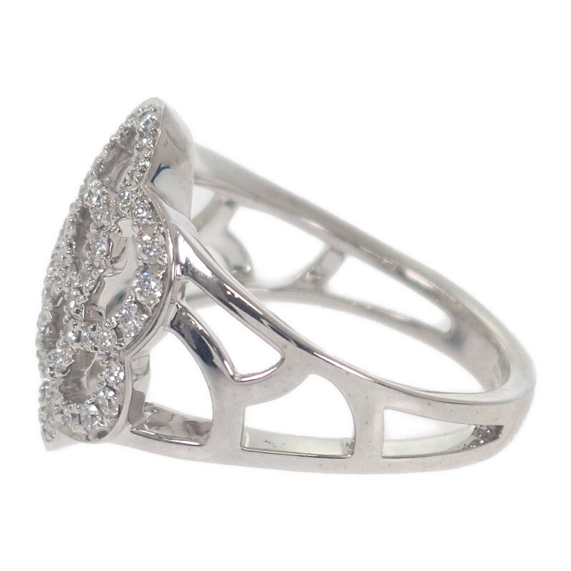 シャネル CHANEL カメリア ダイヤ 10号 50 J10807 リング K18ホワイトゴールド ダイヤモンド 約10号 レディース【中古】【Aランク】