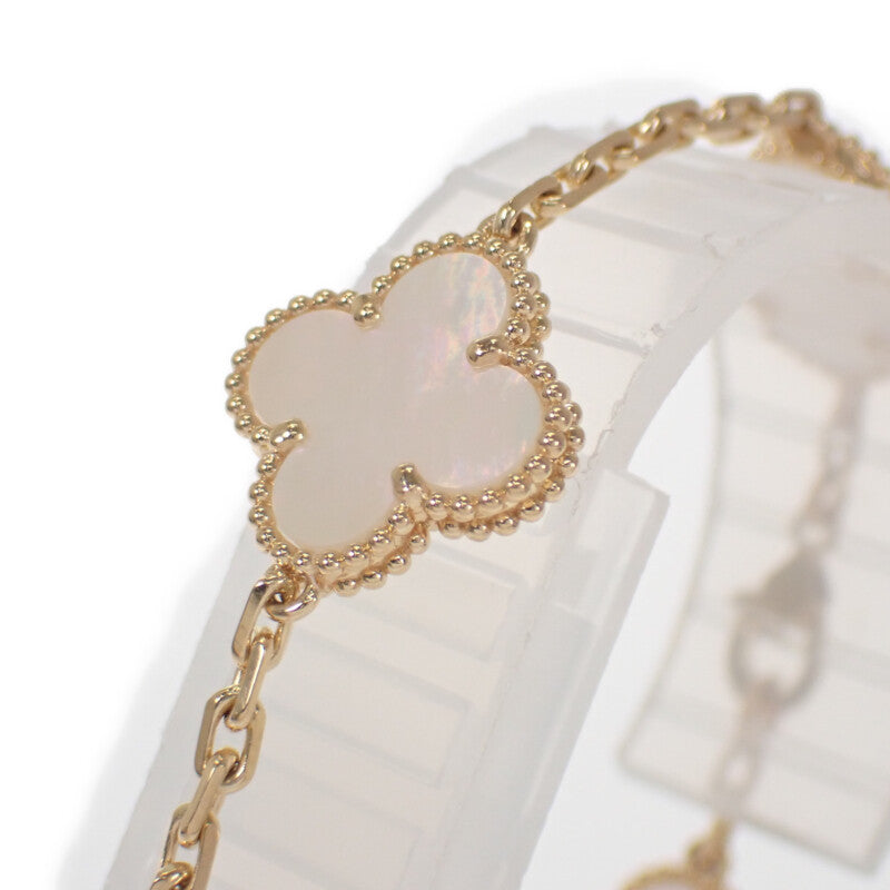 ヴァンクリーフ＆アーペル Van Cleef & Arpels ヴィンテージアルハンブラ ブレスレット K18イエローゴールド マザーオブパール レディース【中古】【Aランク】