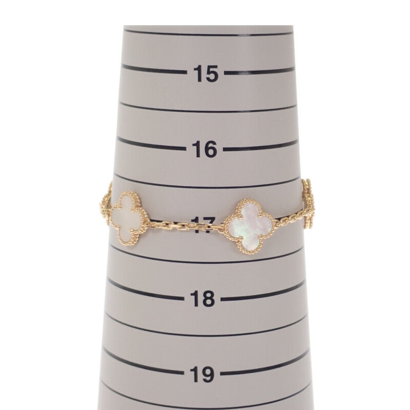 ヴァンクリーフ＆アーペル Van Cleef & Arpels ヴィンテージアルハンブラ ブレスレット K18イエローゴールド マザーオブパール レディース【中古】【Aランク】