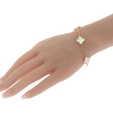ヴァンクリーフ＆アーペル Van Cleef & Arpels ヴィンテージアルハンブラ ブレスレット K18イエローゴールド マザーオブパール レディース【中古】【Aランク】