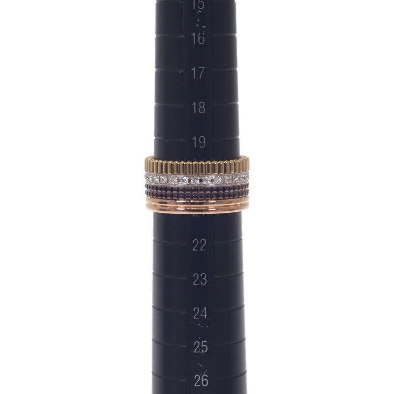 ブシュロン Boucheron QUATRE CLASSIQUE ラージ 21号 JRG00623 リング K18イエローゴールド K18ホワイトゴールド K18ピンクゴールド ダイヤモンド 61 メンズ レディース【中古】【Aランク】