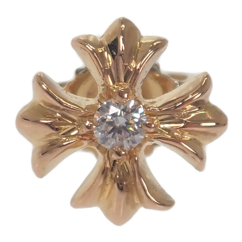 クロムハーツ CHROME HEARTS CH プラス スタッド 片耳 2378-304-6020-9100 ピアス ダイヤモンド K22イエローゴールド メンズ レディース【中古】【Aランク】