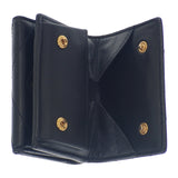 サンローラン SAINT LAURENT モノグラムオリガミタイニー 668274BOWA11000 三つ折り財布 カーフ ブラック ゴールド金具 レディース【中古】【ABランク】