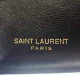 サンローラン SAINT LAURENT モノグラムオリガミタイニー 668274BOWA11000 三つ折り財布 カーフ ブラック ゴールド金具 レディース【中古】【ABランク】