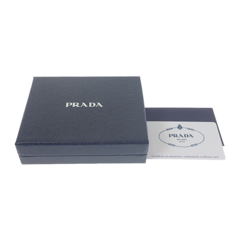 プラダ PRADA トライアングル 2MC223_QHH_F077U カードケース サフィアーノ グリーン SMERALDO メンズ レディース【中古】【Aランク】