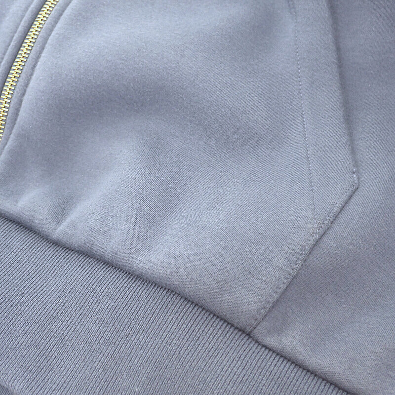 ルイヴィトン LOUIS VUITTON エンブロイダード ジップジャージーフーディ XL 1AFRB3 パーカー コットン グレー メンズ【中古】【ABランク】