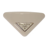 プラダ PRADA プレックス ヘアクリップ 1IF159_2CN4_F0304 ヘアアクセサリー エナメルメタル アイボリー ゴールド レディース【中古】【Aランク】