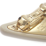 プラダ PRADA プレックス ヘアクリップ 1IF159_2CN4_F0304 ヘアアクセサリー エナメルメタル アイボリー ゴールド レディース【中古】【Aランク】