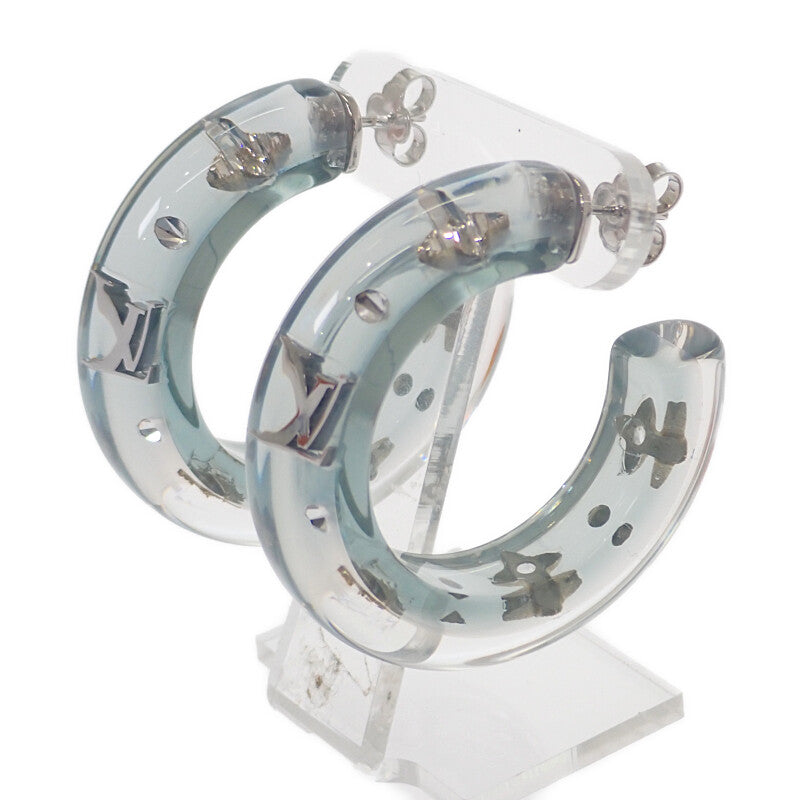 ルイヴィトン LOUIS VUITTON ピアス・LVスパークス M02817 ピアス レジン/ストラス ブルー シルバー金具 レディース【中古】【Aランク】