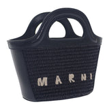 マルニ MARNI トロピカリア バッグ マイクロ BMMP0067Q0P386000N99 2WAYバッグ ハンドバッグ カーフ コットン ブラック レディース【中古】【Aランク】