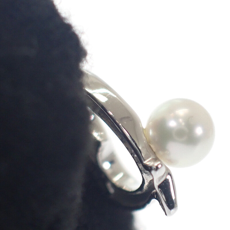 Mikimoto MIKIMOTO Pearl Heart Akoya Pearl PE-1292PU Earrings K18 White Gold White Ladies' [Used] [A Rank]