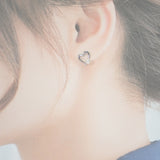 ミキモト MIKIMOTO パールハート アコヤ真珠 PE-1292PU ピアス K18ホワイトゴールド ホワイト レディース【中古】【Aランク】