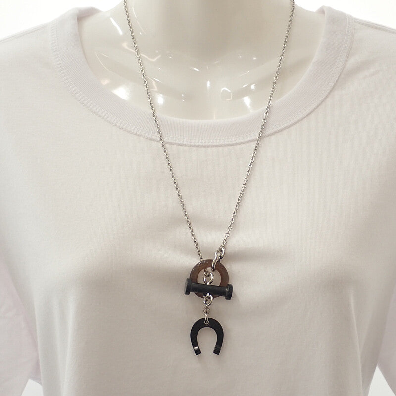 ⭐️美品⭐️ エルメス ネックレス メタル × バッファローホーン HERMES（エルメス） デストリエ ネックレス メタル バッファローホーン