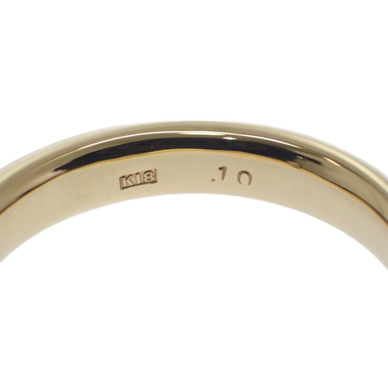 デザインジュエリー 18号 リング K18イエローゴールド ダイヤモンド レディース【中古】【Aランク】