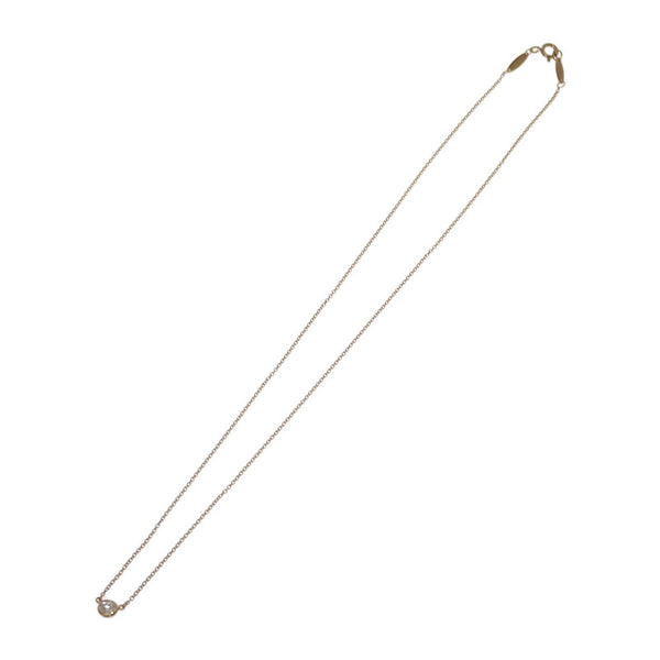ティファニー TIFFANY&Co. バイザヤードペンダント ネックレス K18ピンクゴールド ダイヤモンド レディース【中古】【Aランク】