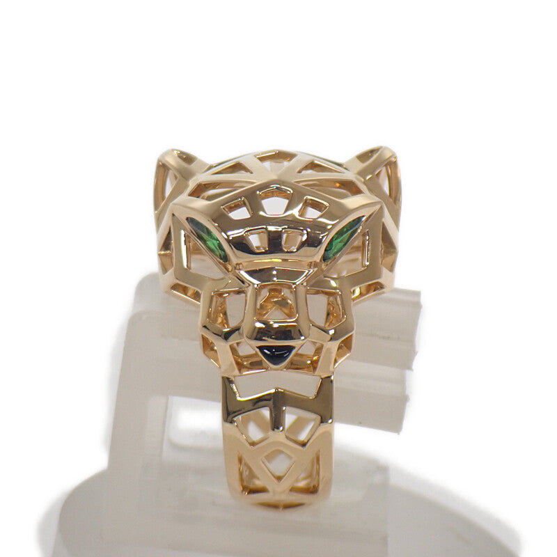 カルティエ CARTIER パンテール ドゥ カルティエ 15.5号 N4767900 リング K18イエローゴールド オニキス ツァボライトガーネット #57 メンズ レディース【中古】【Aランク】