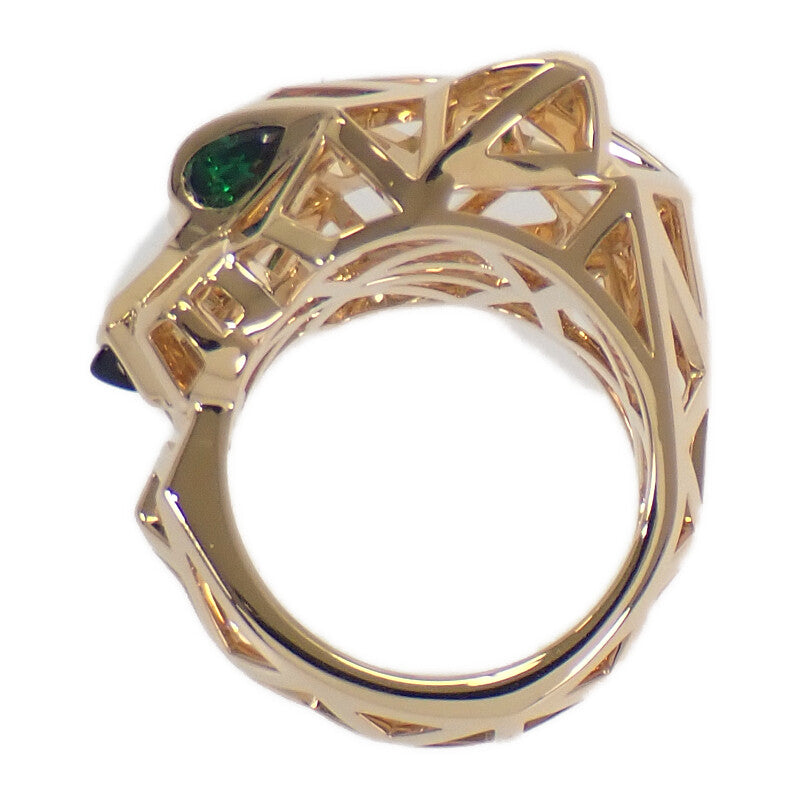 カルティエ CARTIER パンテール ドゥ カルティエ 15.5号 N4767900 リング K18イエローゴールド オニキス ツァボライトガーネット #57 メンズ レディース【中古】【Aランク】