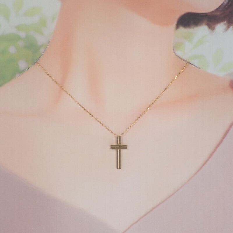 カルティエ CARTIER クロス ペンダント B7211300 ネックレス K18イエローゴールド レディース【中古】【Aランク】