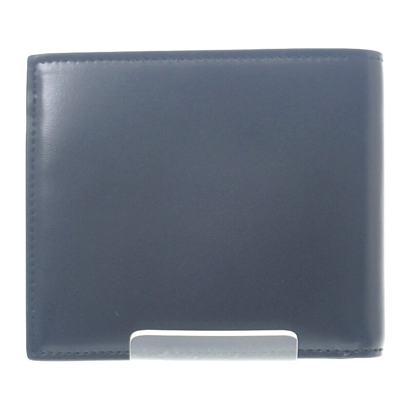 サンローラン SAINT LAURENT タイニーカサンドラ 6101931JB0E1000 二つ折り財布 スムースレザー ブラック シルバー金具 メンズ【中古】【Aランク】