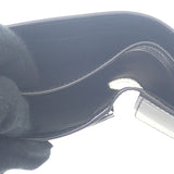 サンローラン SAINT LAURENT タイニーカサンドラ 6101931JB0E1000 二つ折り財布 スムースレザー ブラック シルバー金具 メンズ【中古】【Aランク】