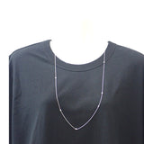 ティファニー TIFFANY&Co. バイザヤード 7PD ロング ネックレス シルバー925 ダイヤモンド レディース【中古】【Aランク】