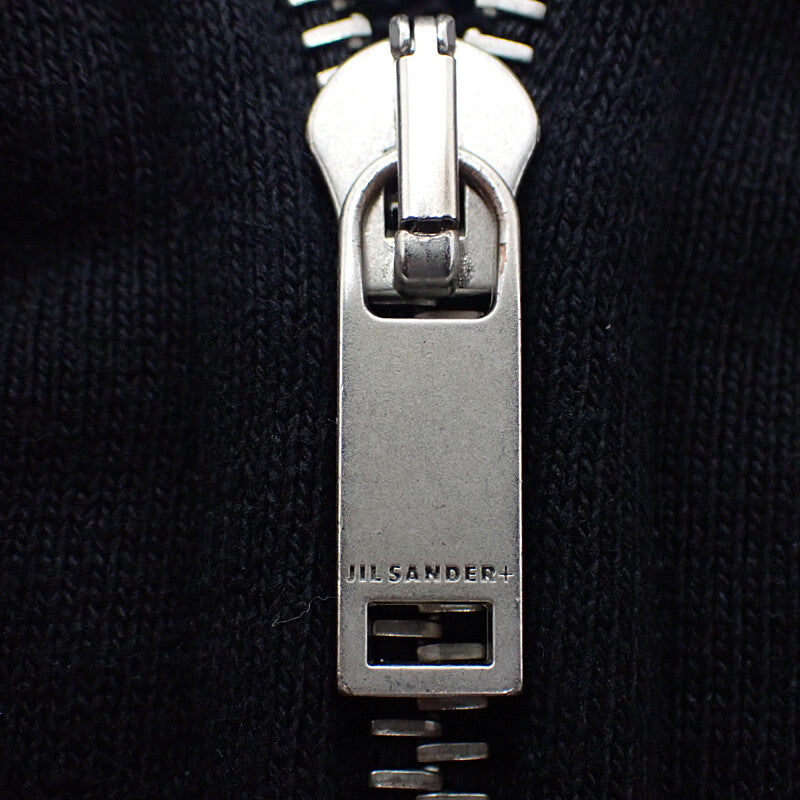 ジルサンダー JIL SANDER ジップアップパーカー 24AW L J47HG0101 パーカー コットン ブラック メンズ【中古】【Aランク】